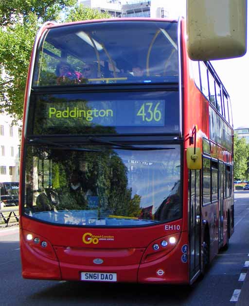 Go-Ahead London Alexander Dennis Enviro400H hybrid EH10